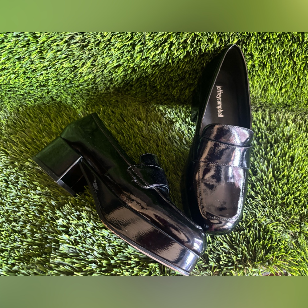 Jeffrey Campbell Black Patent Loafers